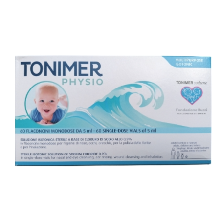 Tonimer Physio Monodose 60 Soluzione Nasale 60 Flaconcini 5 Ml