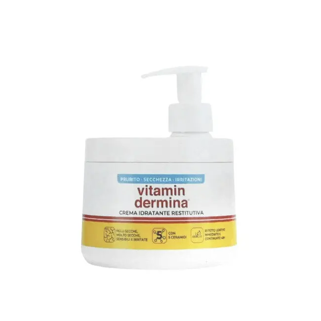 Vitamindermina Crema Idratante Restitutiva Dispenser 400 Ml Vitamindermina Crema Idratante Restitutiva Dispenser 400 Ml