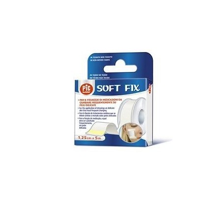 Cerotto In Rocchetto Pic Soft Fix Tessuto Non Tessuto 2,5x914 Cm In Dispenser 1 Pezzo