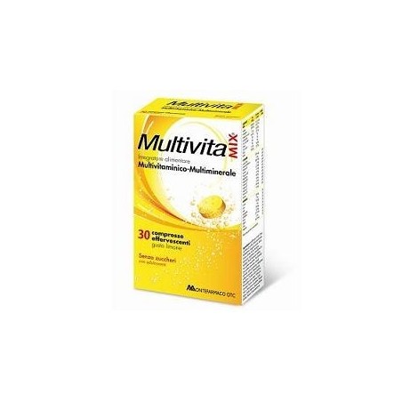 Multivitamix Senza Zucchero 30 Compresse Effervescenti