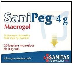 Sanipeg Macrogol Polvere Per Soluzione Orale 20 Buste Da 10 G