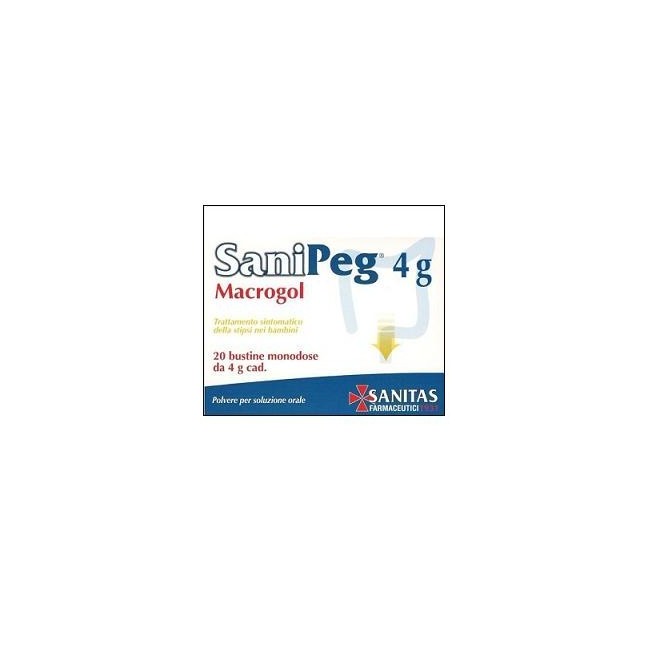 Sanipeg Macrogol Polvere Per Soluzione Orale 20 Buste Da 10 G Sanipeg Macrogol Polvere Per Soluzione Orale 20 Buste Da 10 G