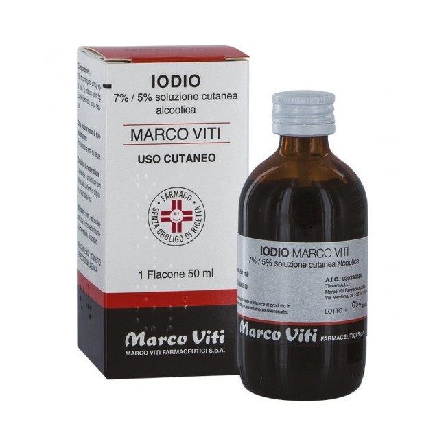 Iodio Soluzione Alcolica I Soluzione Cutanea 50 Ml 7% + 5%