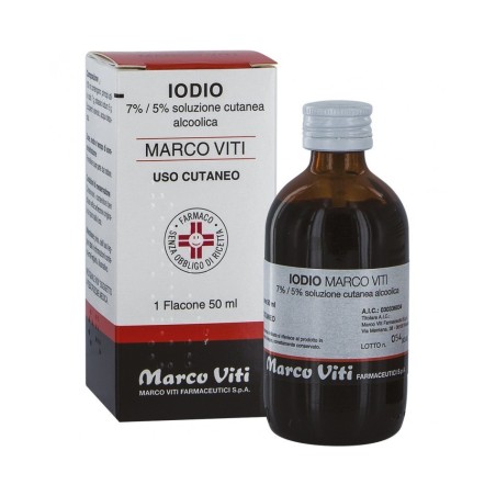Iodio Soluzione Alcolica I Soluzione Cutanea 50 Ml 7% + 5% Iodio Soluzione Alcolica I Soluzione Cutanea 50 Ml 7% + 5%