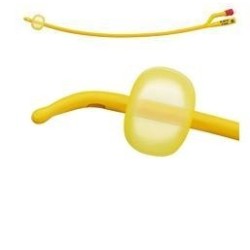 Catetere Foley A Media Permanenza Rusch Gold Plus A 2 Vie In Silkolatex Lattice-silicone Per Adulto Ch18 Lunghezza 40 Cm Punta C