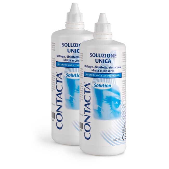 Soluzione Per Lenti A Contatto Contacta 2 Pezzi 360 Ml Soluzione Per Lenti A Contatto Contacta 2 Pezzi 360 Ml