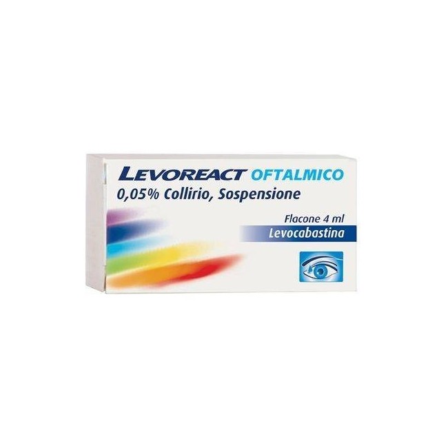 Levoreact Oftalmico Collirio 4 Ml 0,5 Mg/ml