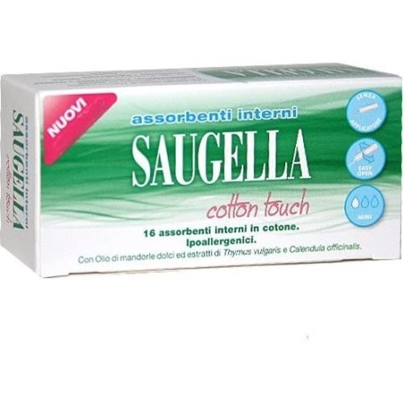 Saugella Cotton Touch Assorbenti Interni Mini 16 Pezzi Taglio Prezzo