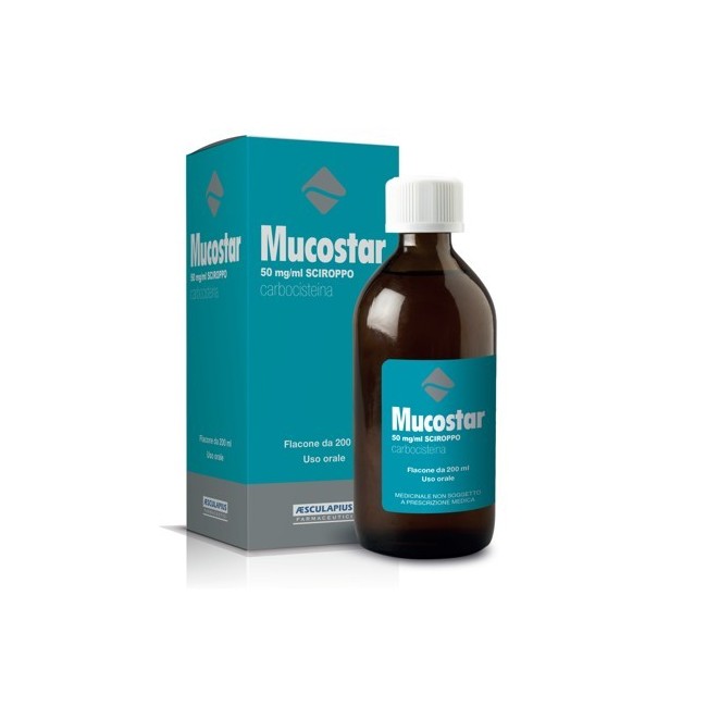 Mucostar Sciroppo 200 Ml 50 Mg/ml