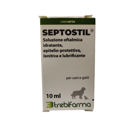 Septostil Soluzione Oftalmica Idratante Epitelio Protettiva Lenitiva Lubrificante Per Cani E Gatti 10 Ml