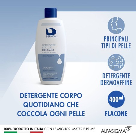 Dermon Detergente Doccia Delicato Uso Frequente 400 Ml