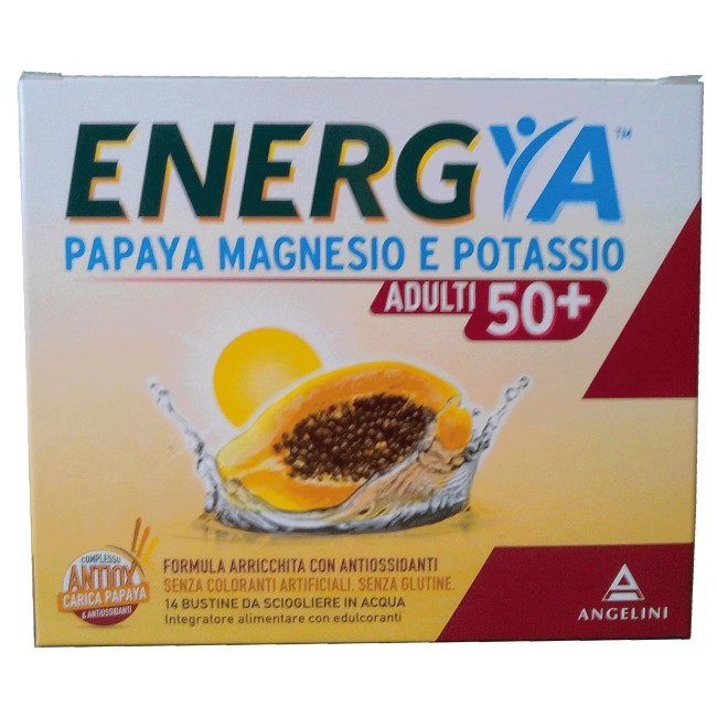 Energya Papaya Magnesio Potassio 50+ 14 Bustine Energya Papaya Magnesio Potassio 50+ 14 Bustine