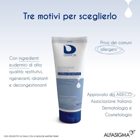 Dermon Detergente Doccia Extrasensitive Crema Lavante Uso Frequente 250 Ml Dermon Detergente Doccia Extrasensitive Crema Lavante Uso Frequente 250 Ml