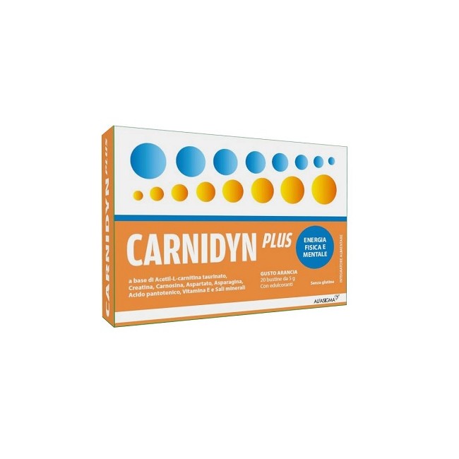 Carnidyn Plus 20 Bustine Da 5 G Gusto Arancia Carnidyn Plus 20 Bustine Da 5 G Gusto Arancia