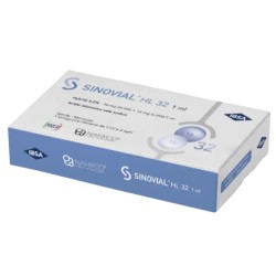 Siringa Intra-articolare Sinovial Hl 32 Acido Ialuronico Sale Sodico 16mg H-ha + 16mg H-la/1ml + Ago 22 Gauge + Ago 29 Gauge