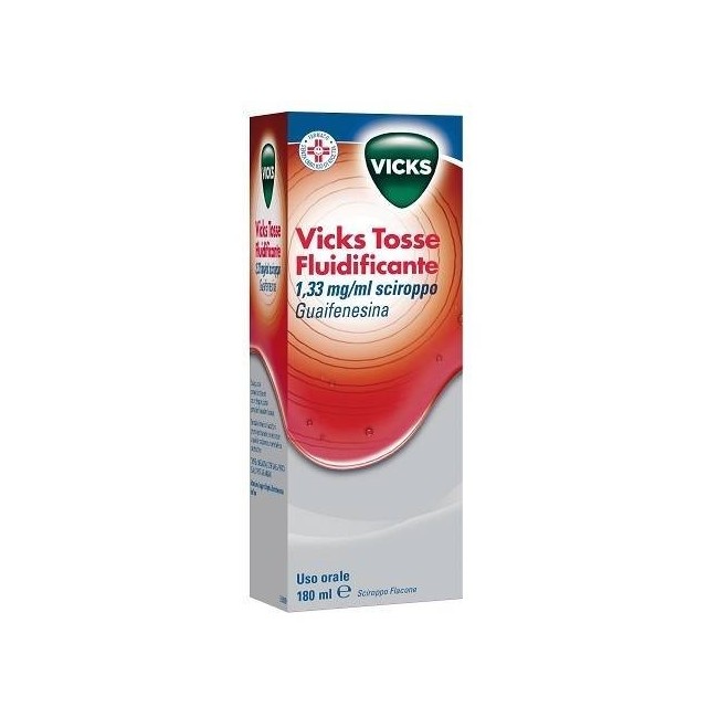 VICKS TOSSE FLUIDIFICANTE*scir 180 ml 200 mg/15 ml VICKS TOSSE FLUIDIFICANTE*scir 180 ml 200 mg/15 ml