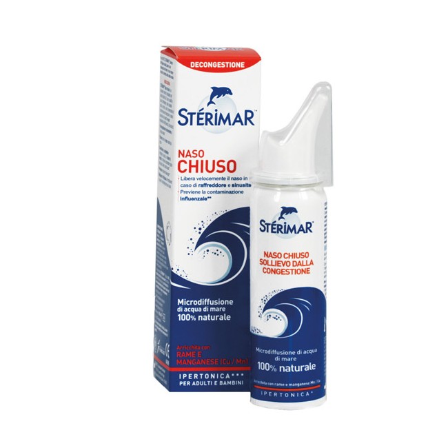 Sterimar Ipertonico Naso Chiuso Rame E Manganese Spray 50 Ml Sterimar Ipertonico Naso Chiuso Rame E Manganese Spray 50 Ml