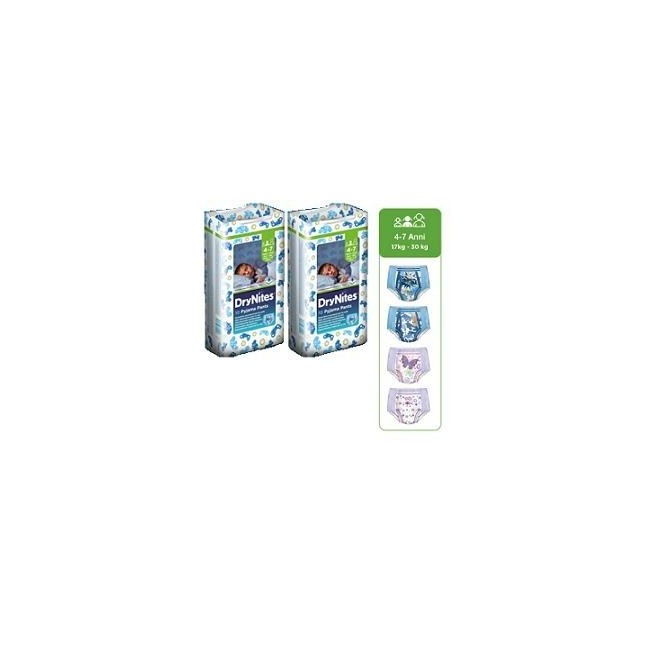 HUGGIES DRYNITES BOY 4/7AN 10P
