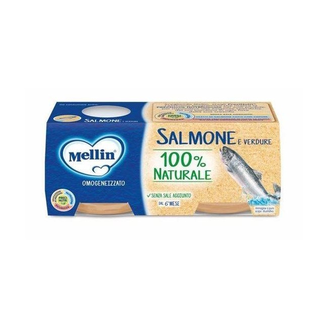 MELLIN OMOG SALMONE 2X80G