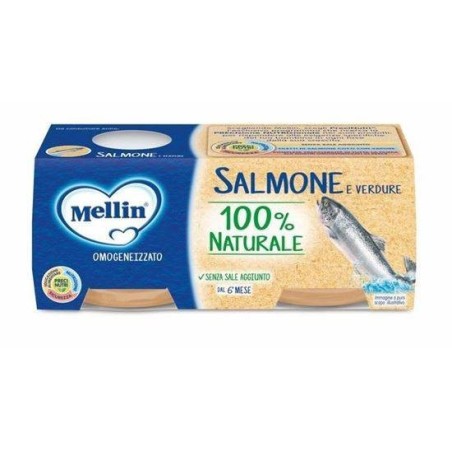 MELLIN OMOG SALMONE 2X80G