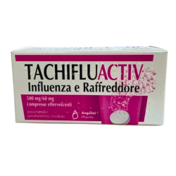 TACHIFLUACTIV INFLUENZA E RAFFREDDORE*10 cpr eff 500 mg + 60mg