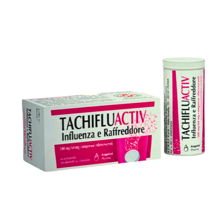 TACHIFLUACTIV INFLUENZA E RAFFREDDORE*10 cpr eff 500 mg + 60mg TACHIFLUACTIV INFLUENZA E RAFFREDDORE*10 cpr eff 500 mg + 60mg