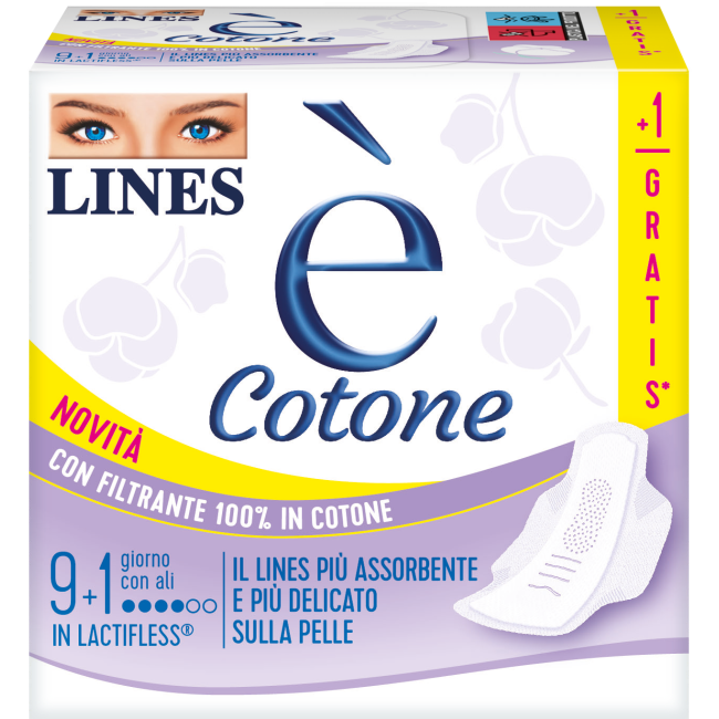 LINES E' COTONE ALI 9+1PZ