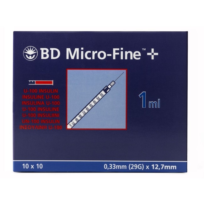 SIR INSULINA BD 1ML G29 30PZ