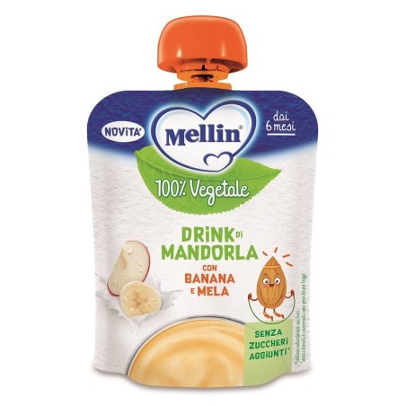 MELLIN POUCH MANDORLA MELA BANANA 90 G MELLIN POUCH MANDORLA MELA BANANA 90 G