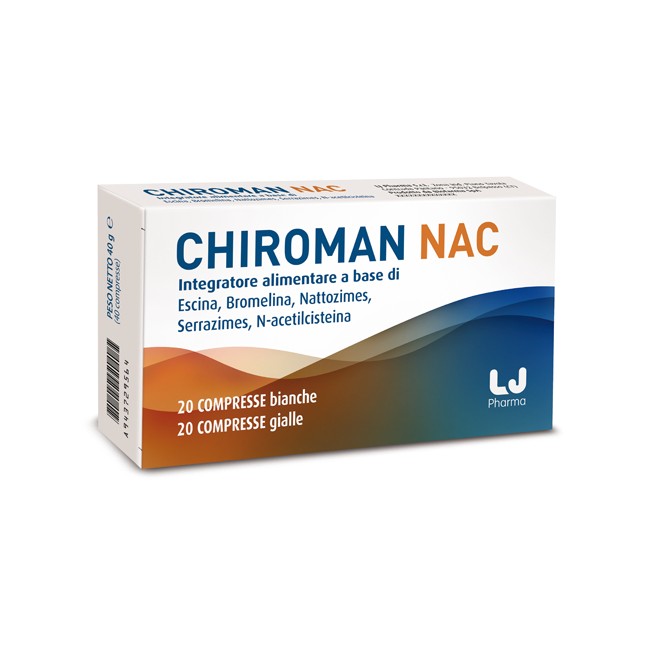 Chiroman Nac 20 Compresse Bianche + 20 Compresse Gialle Chiroman Nac 20 Compresse Bianche + 20 Compresse Gialle