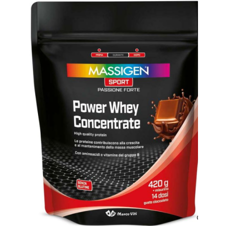 MASSIGEN SPORT POWER WHEY CONCENTRATE CIOCCOLATO 420 G