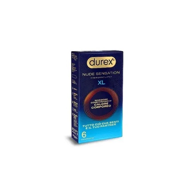 PRESERVATIVO DUREX NUDE SENSATION XL 6 PEZZI PRESERVATIVO DUREX NUDE SENSATION XL 6 PEZZI