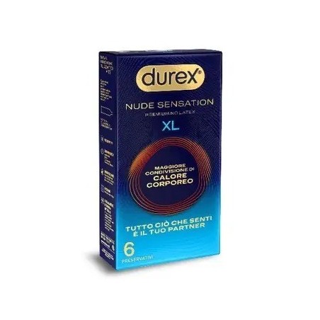 PRESERVATIVO DUREX NUDE SENSATION XL 6 PEZZI PRESERVATIVO DUREX NUDE SENSATION XL 6 PEZZI