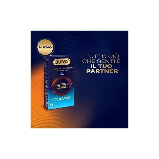PRESERVATIVO DUREX NUDE SENSATION XL 6 PEZZI PRESERVATIVO DUREX NUDE SENSATION XL 6 PEZZI