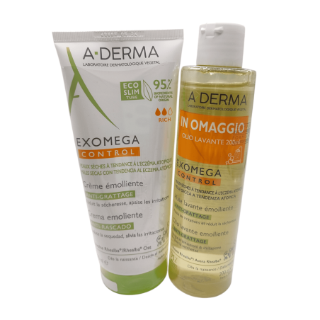 EXOMEGA CONTROL CREMA EMOLLLIENTE 200 ML + OLIO LAVANTE 200ML EXOMEGA CONTROL CREMA EMOLLLIENTE 200 ML + OLIO LAVANTE 200ML