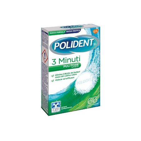 Polident 3 Minuti 66 Compresse