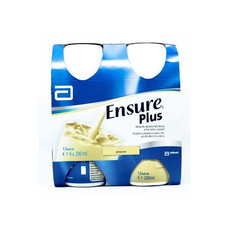 Ensure Plus Banana 4 Bottiglie Da 200 Ml