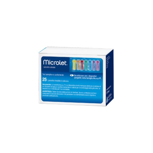 Lancette Pungidito Per Dispositivo Microlet 25 Pezzi Lancette Pungidito Per Dispositivo Microlet 25 Pezzi
