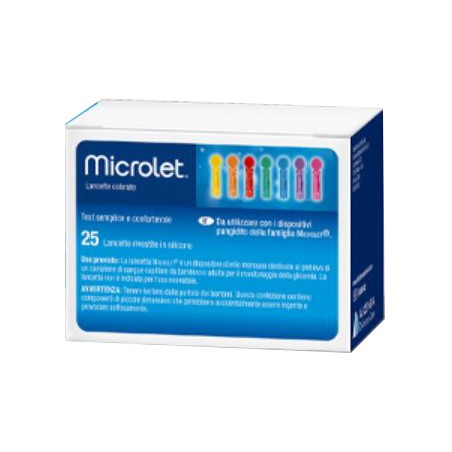Lancette Pungidito Per Dispositivo Microlet 25 Pezzi