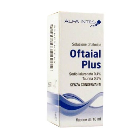 Soluzione Oftalmica Oftaial Plus Acido Ialuronico 0,4% E Taurina 10ml Soluzione Oftalmica Oftaial Plus Acido Ialuronico 0,4% E Taurina 10ml