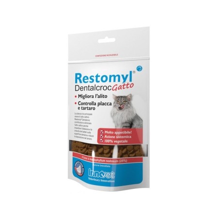 RESTOMYL DENTALCROC GATTO BUSTA 60 G