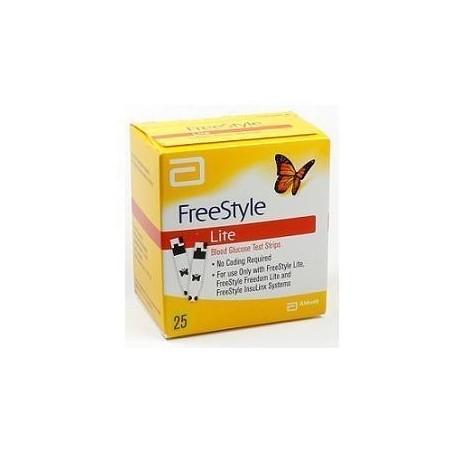 FREESTYLE LITE GLICEMIA 25STR FREESTYLE LITE GLICEMIA 25STR