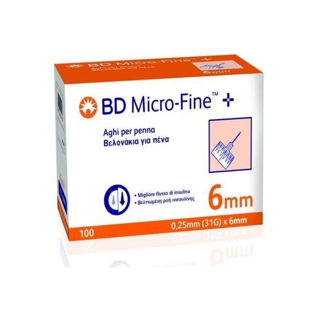 BD MICROFINE AGO G31 6MM 100PZ BD MICROFINE AGO G31 6MM 100PZ