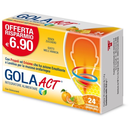 GOLA ACT MIELE ARANCIA 24CPR