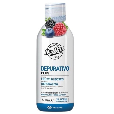 DR VITI DEPURATIVO PLUS FRUTTI DI BOSCO 500 ML SENZA ZUCCHERI