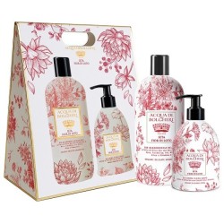 SETA FIOR DI LOTO COFANETTO BAG BIO BAGNODOCCIA DELICATO ALL'OLIO DI OLIVA BIO + BIO CREMA FLUIDA CORPO ALL'OLIO DI OLIVA BIO