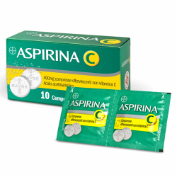 Aspirina C 10 Compresse Effervescenti 400 Mg + 240 Mg Con Vitamina C