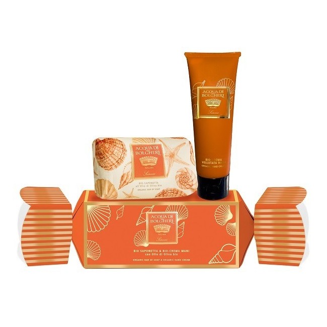 SCIROCCO COFANETTO CARAMELLA BIO SAPONETTA & BIO CREMA MANICON OLIO DI OLIVA BIO