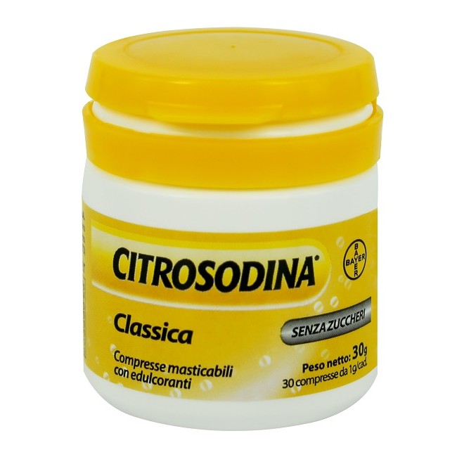 Citrosodina Classica 30 Compresse Masticabili Citrosodina Classica 30 Compresse Masticabili