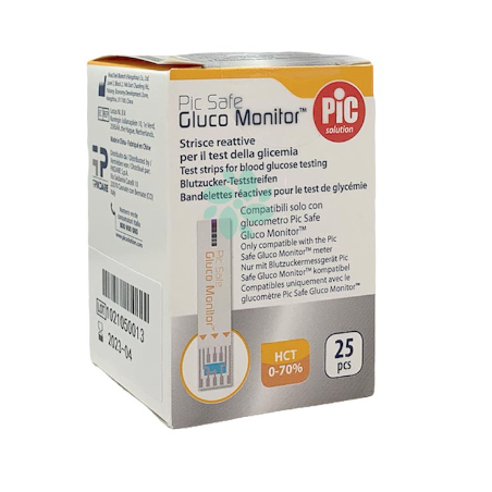 PIC STRISCE GLUCO MONITOR 25PZ